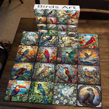 Birds art puzzle puzzle 1000 pezzi